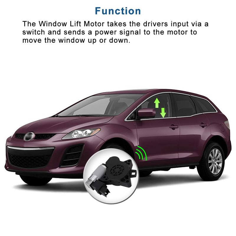 A ABIGAIL Power Window Lift Motor Replacement Compatible with Mazd-a 3 Mazd-a 5 Mazd-a 6 Mazd-a CX-7 Mazd-a CX-9 Mazd-a RX-8 Replaces OE# GJ6A5958XF G22C5958XC D6515958XB 742-801 - Image 3